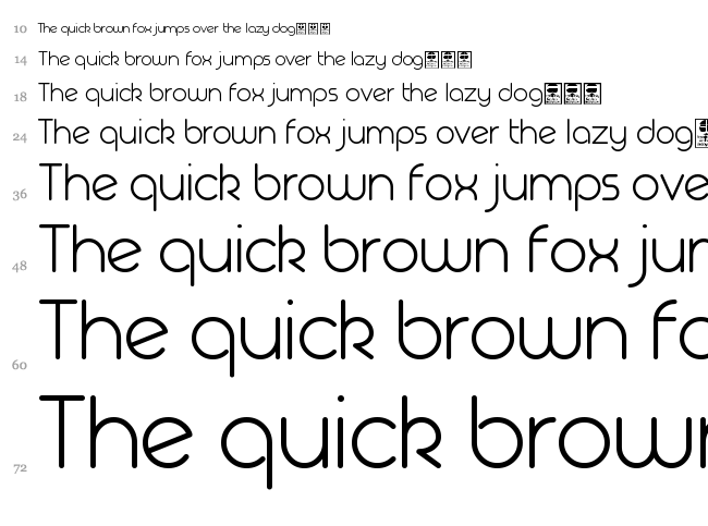 Geoma font waterfall